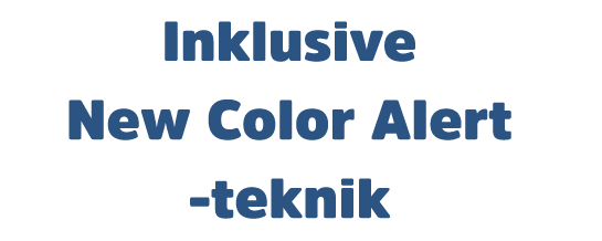 Including new colour alert technology