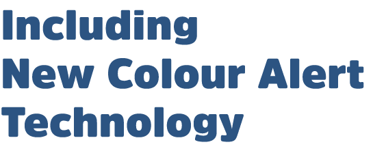 Including new colour alert technology